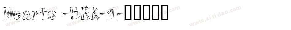 Hearts -BRK-1字体转换